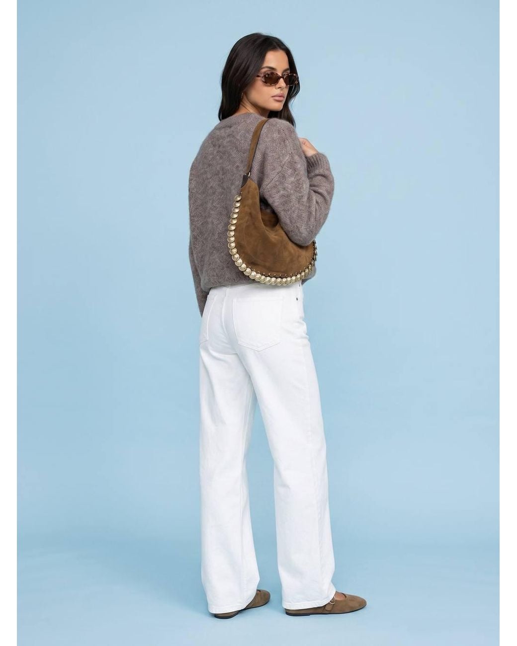 Urban Bliss Blue Wool Blend Longline Jumper