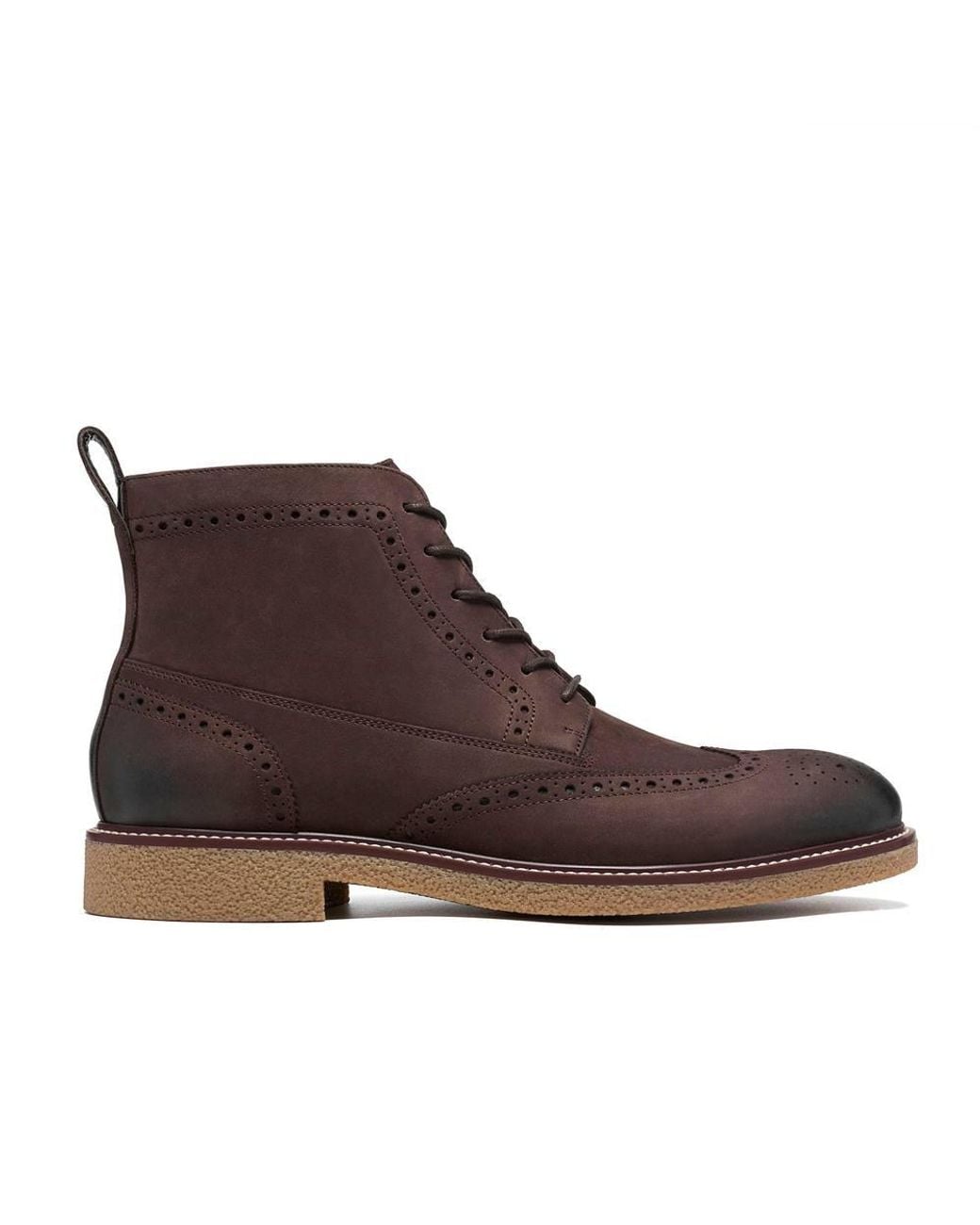 Clarks Brown Chelwood Hi Oily Ankle Boots, Lace Up for men