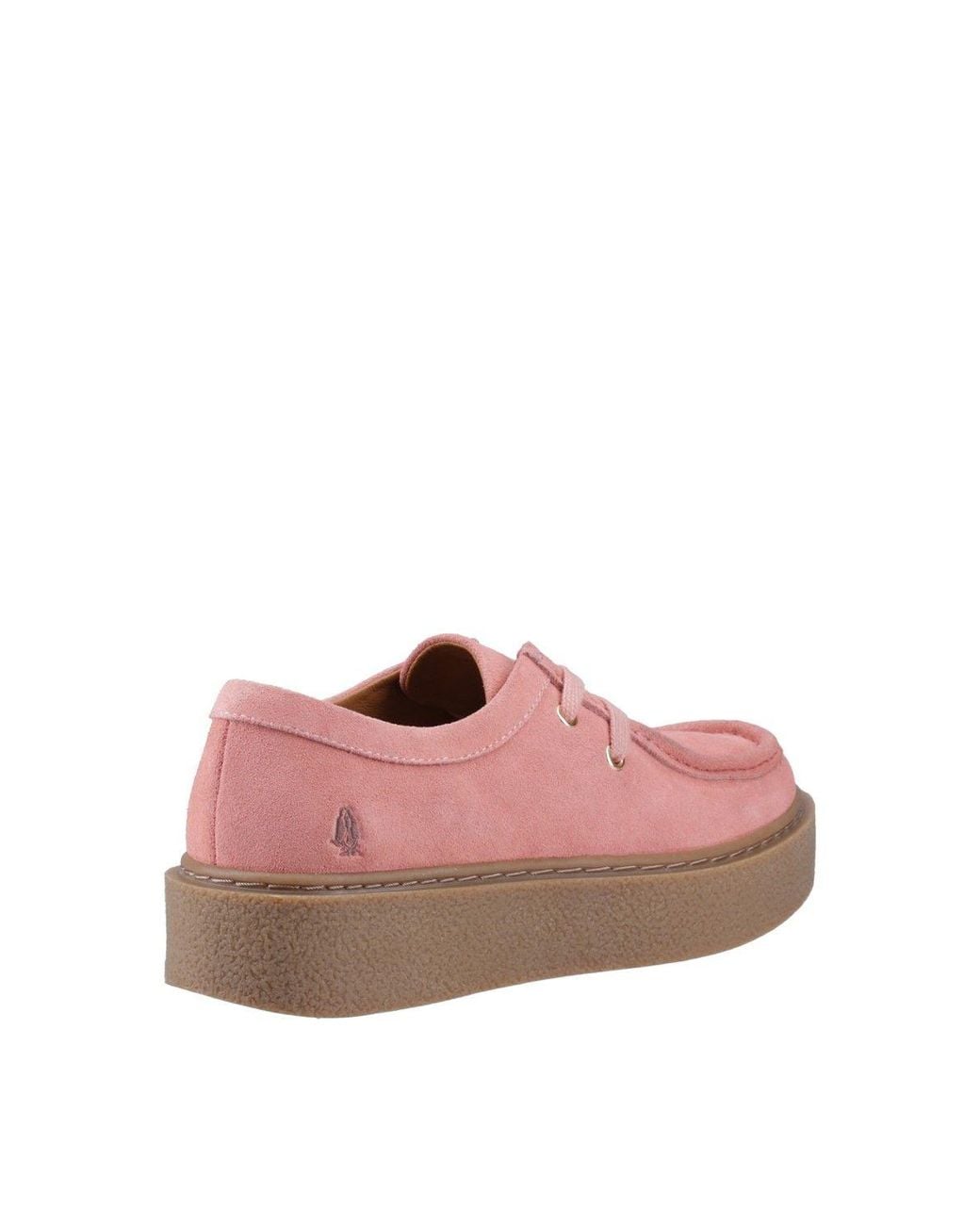 Hush Puppies Pink Bridie Suede Mocc Toe