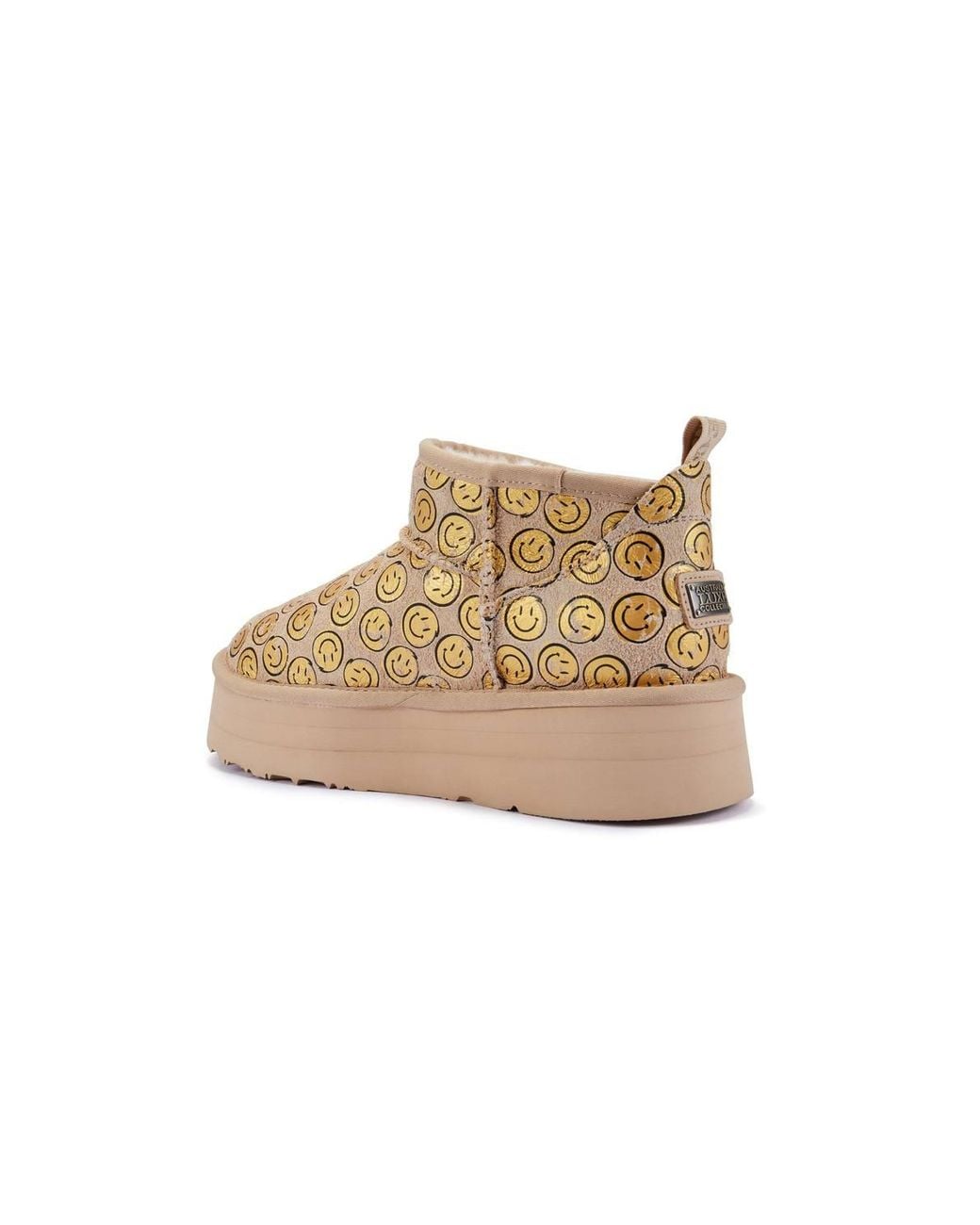 Australia Luxe Natural Cosy Ultra Short Platfoam Happi Ankle Boots