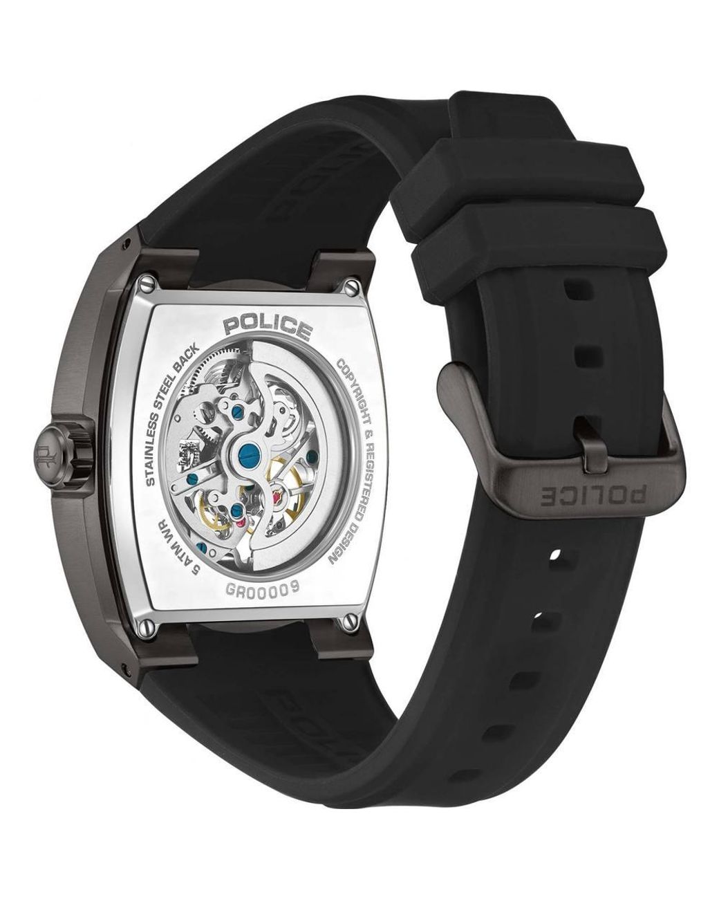 Police Black Pewgr0000903 Skeletor 52Mm Quartz Watch for men