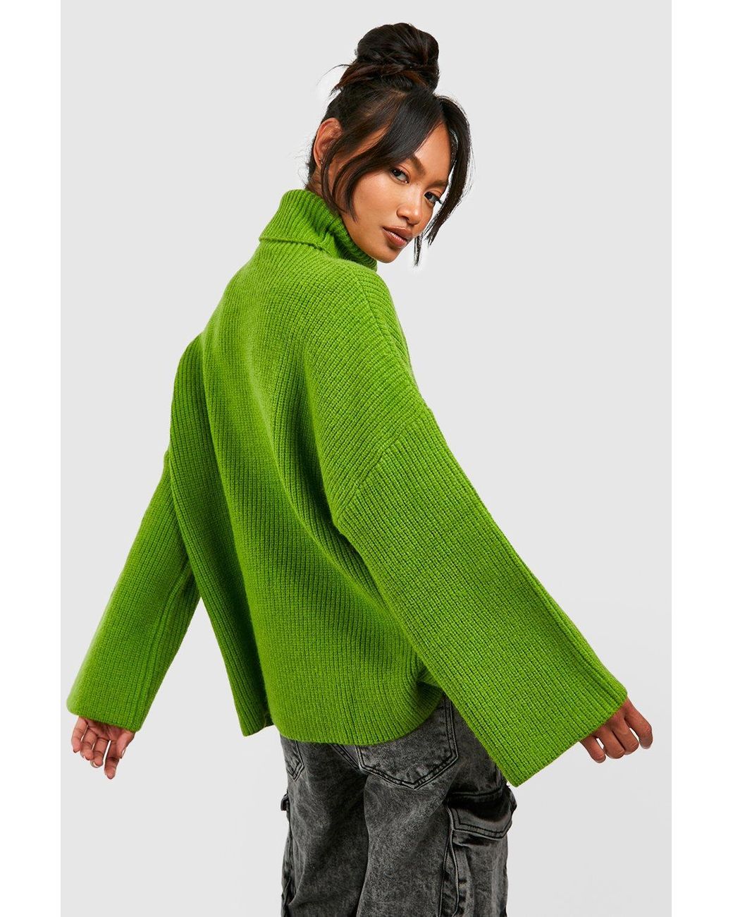 Green oversized jumper top