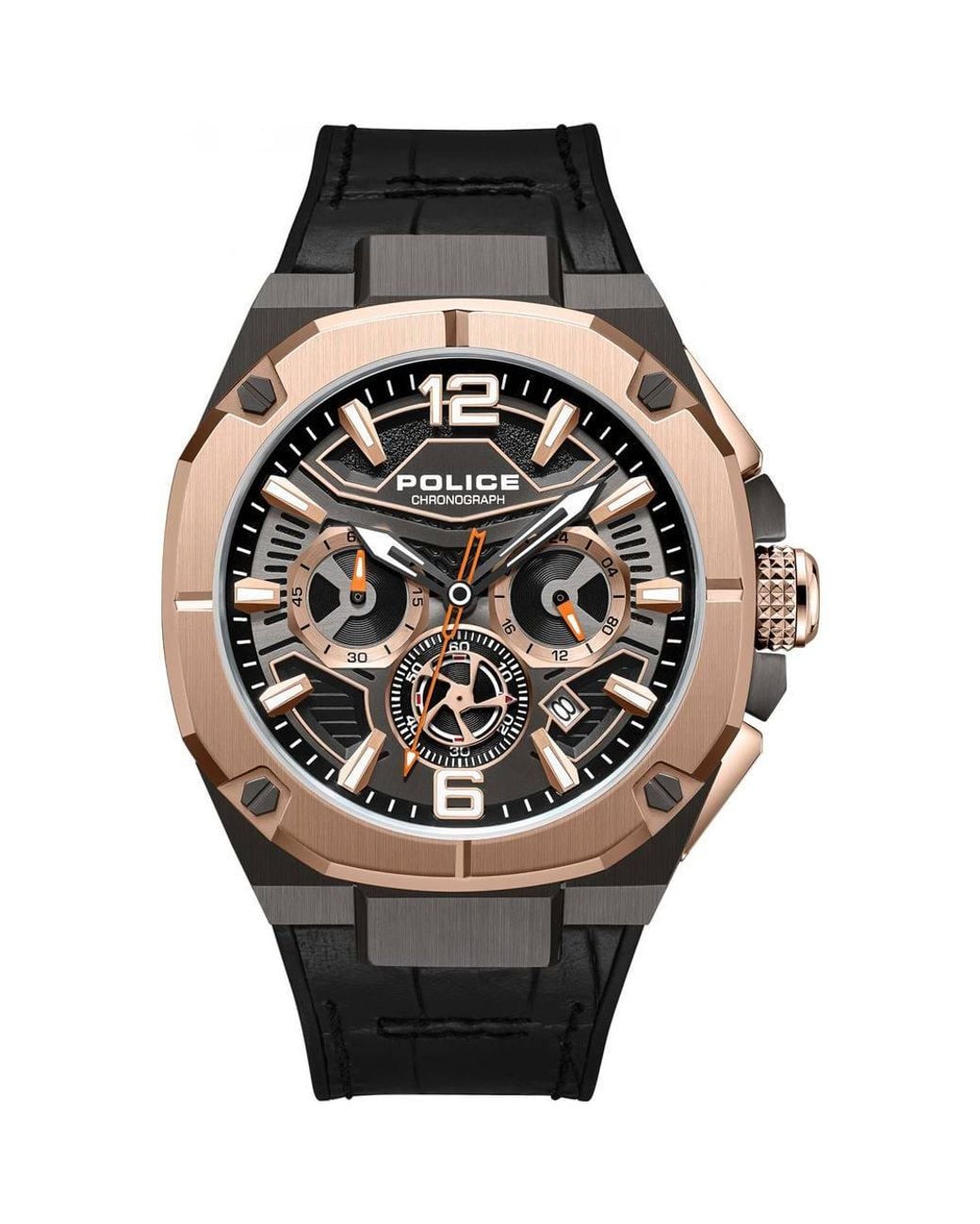Police Black Pewgo0001602 Juneau 44Mm Quartz Watch for men