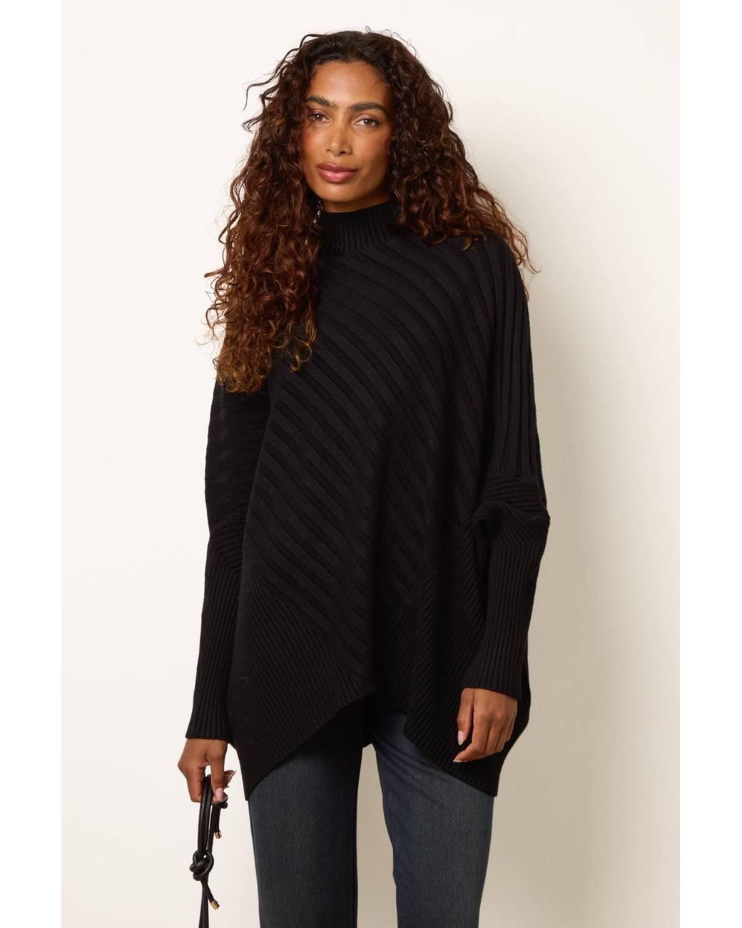 Blue Vanilla Black Long Sleeve Turtleneck Jumper