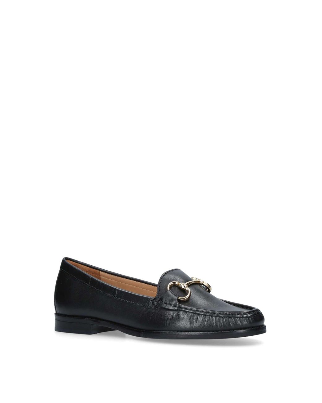 Carvela Kurt Geiger White 'Click' Leather Flats