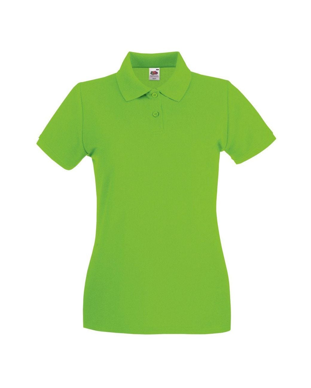 Fruit Of The Loom Green Premium Fitted Short-Sleeved Polo Shirt