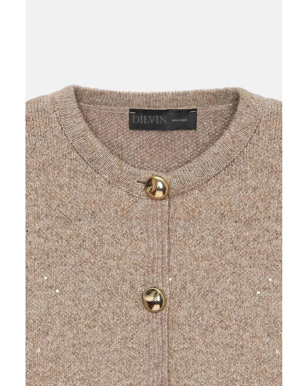 Dilvin White Knit Cardigan