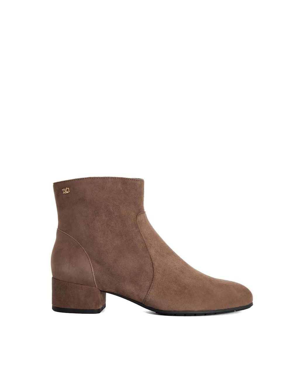Dune Brown 'Pardys' Suede Ankle Boots