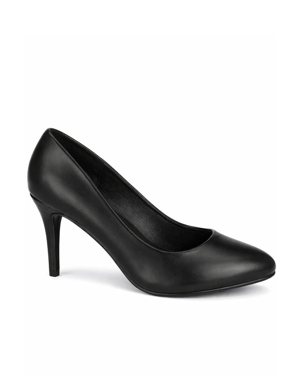 Spot on Black Classic High Heel Court Shoes