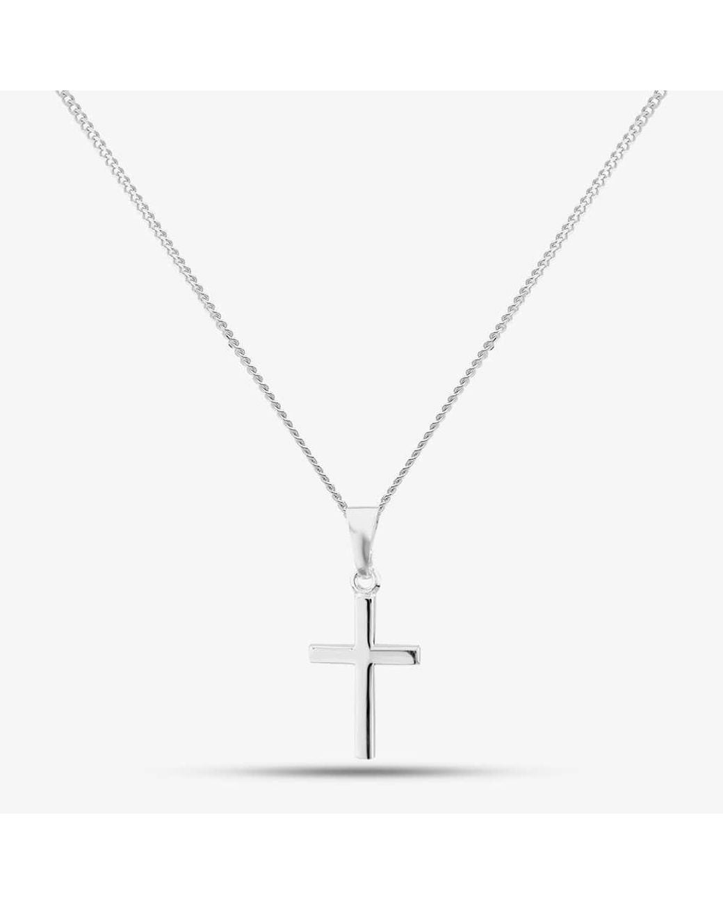T.H.Baker Metallic Small Plain Cross & Chain Scs20