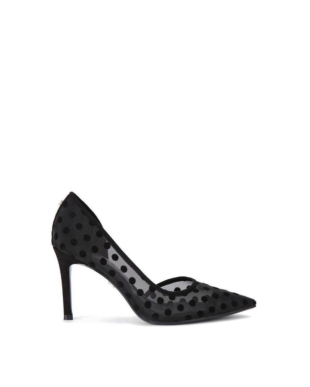 Carvela Kurt Geiger Black 'Positano D Orsay Polka' Fabric Heels