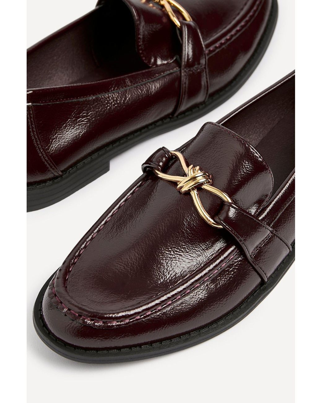 Linzi White Affluent Faux Leather Loafers