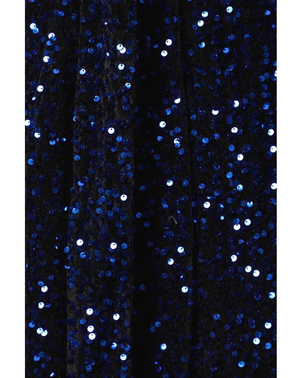Dorothy Perkins Blue Wrap Velvet Sequin Long Sleeve Mini Dress