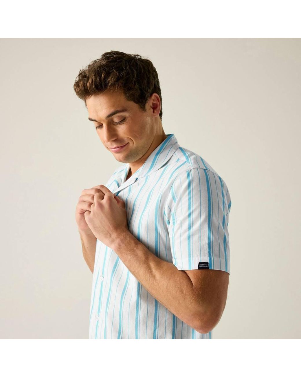 Regatta Blue Hadlin Short Sleeve Shirt for men