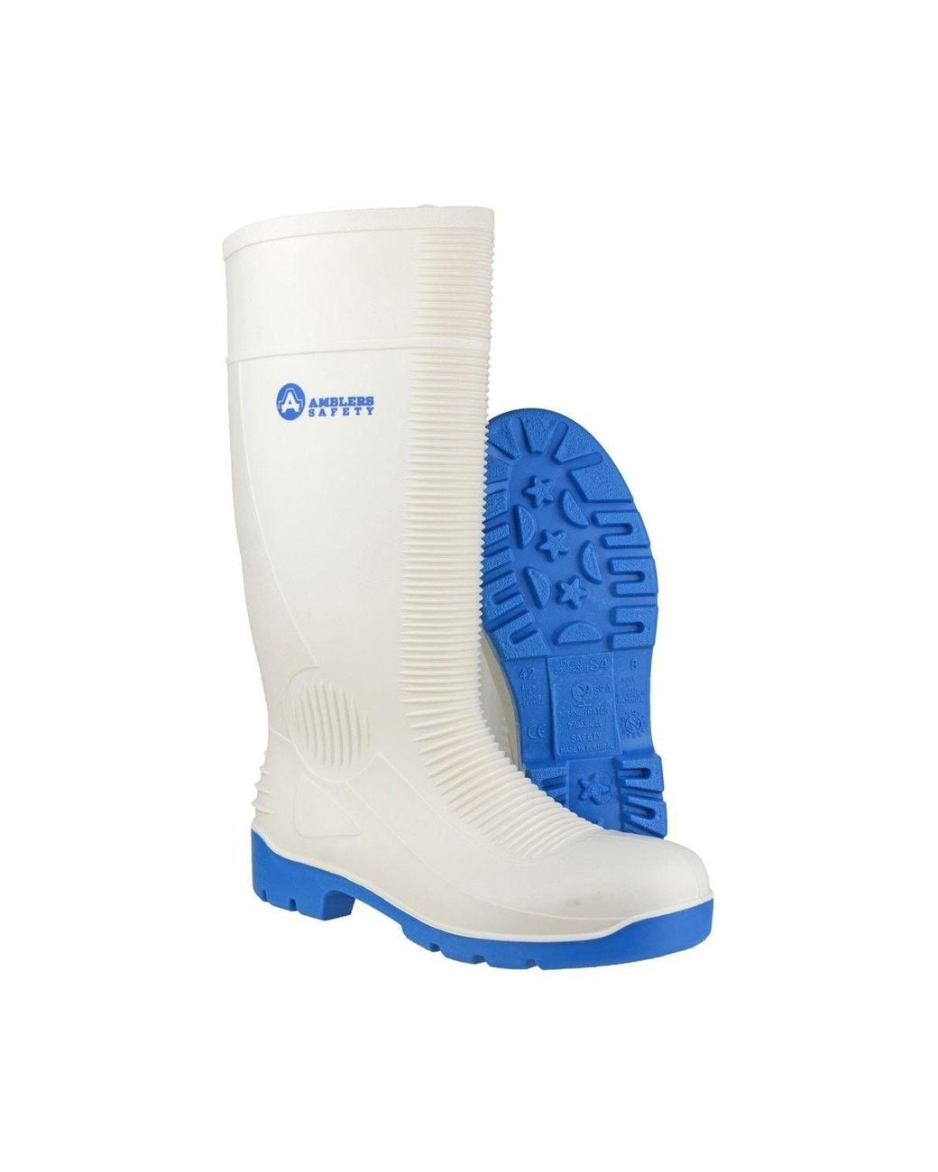 Amblers White 'Fs98' Safety Wellington Boots