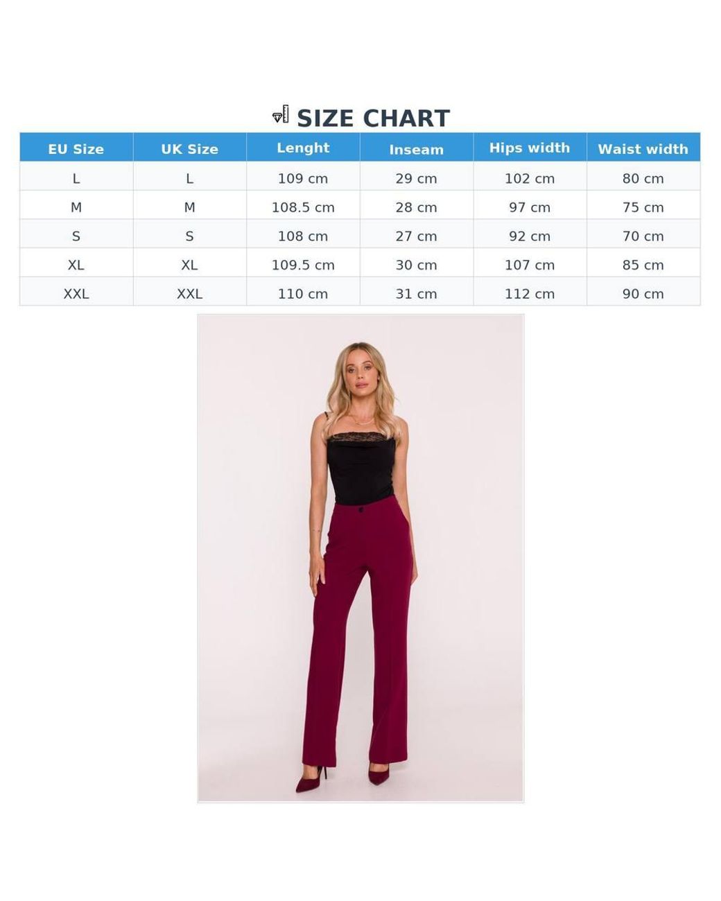 Love Lace Office Viscose Soft Tailored Trousers