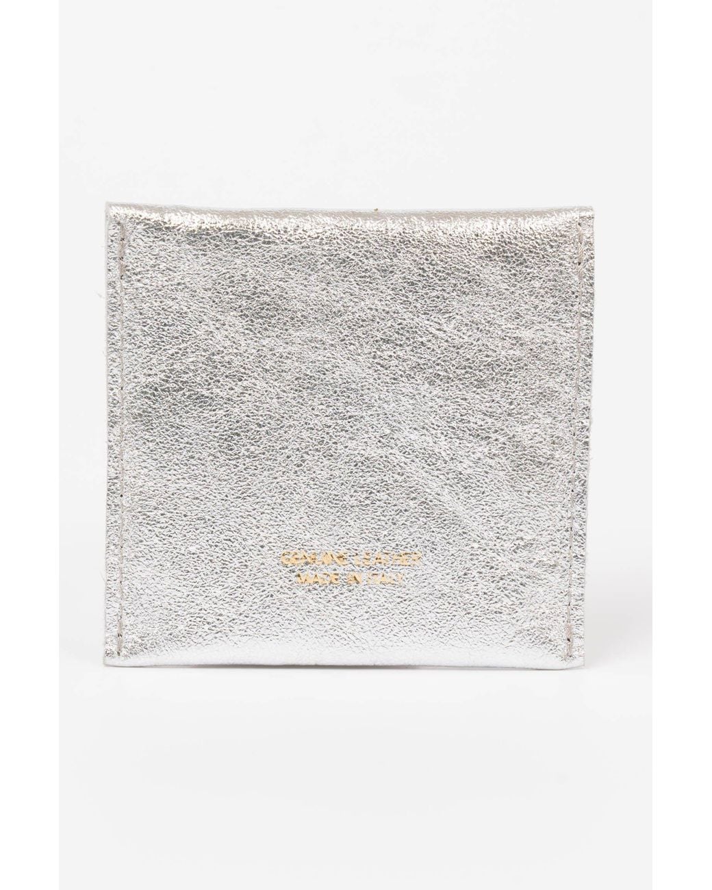 SARTA White Brooklynn Italian Leather Card Wallet