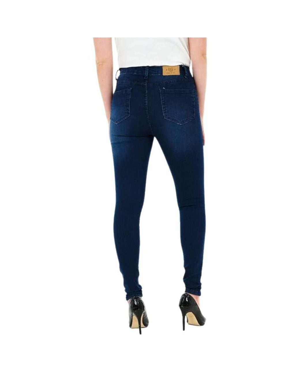 Smart Living Blue Stylish Skinny Fit High Waisted Denim Jeans