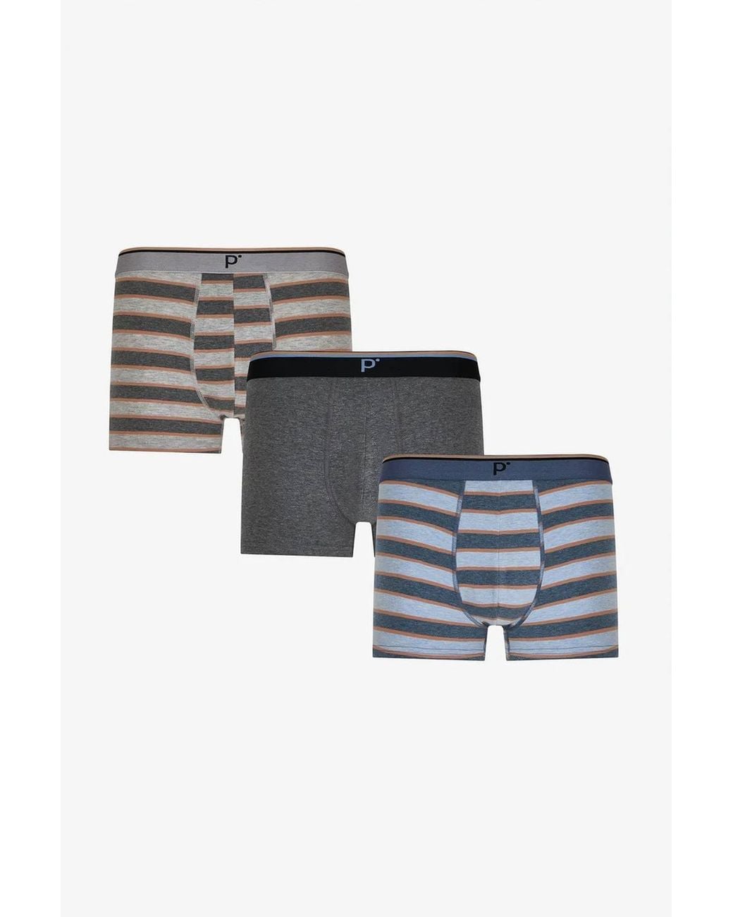 Penti Multicolor Contrast Stripe Boxer Briefs for men