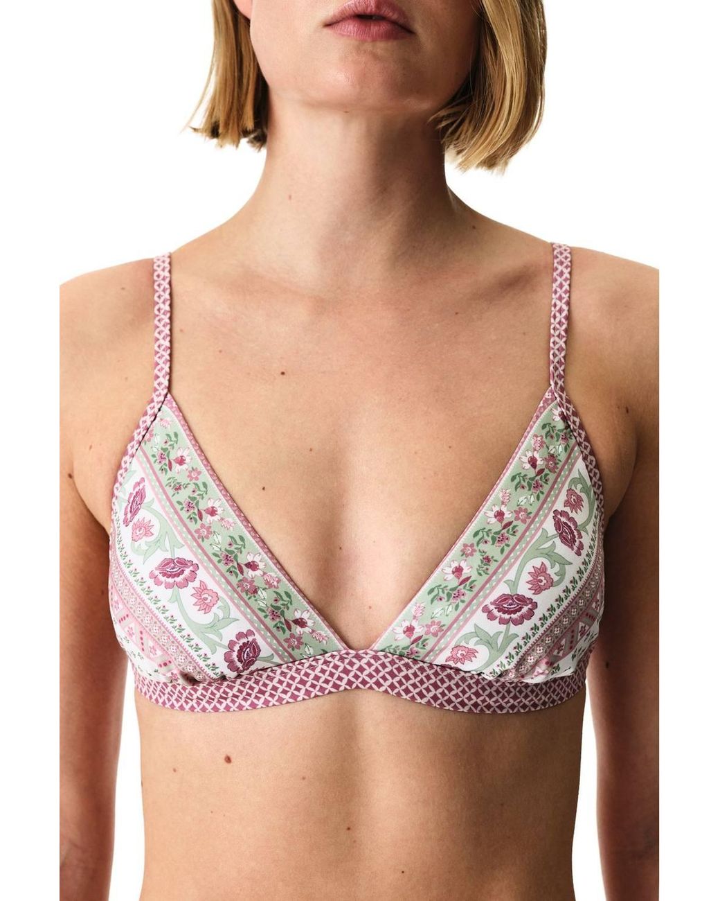 Penti Multicolor Liriane Triangle Fit Floral Bikini Top
