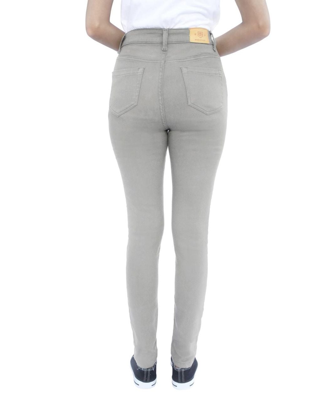 Smart Living Gray Stylish Skinny Fit High Waisted Denim Jeans