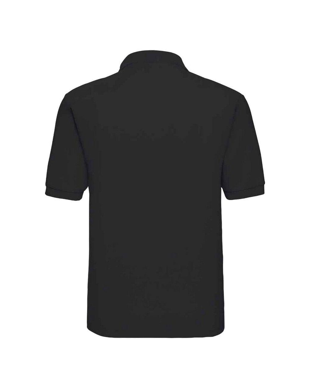 Russell Black Classic Polycotton Polo Shirt