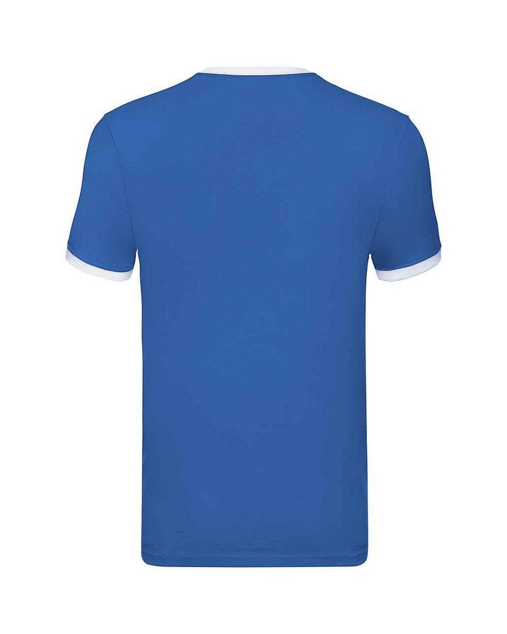 Fruit Of The Loom Blue Ringer Contrast T-Shirt for men