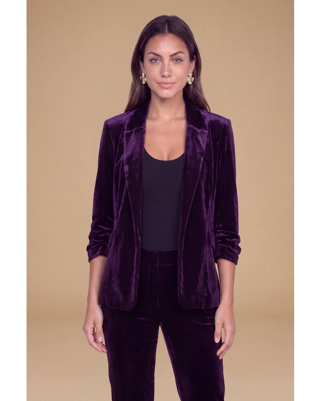 Dorothy Perkins Blue Petite Velvet Blazer