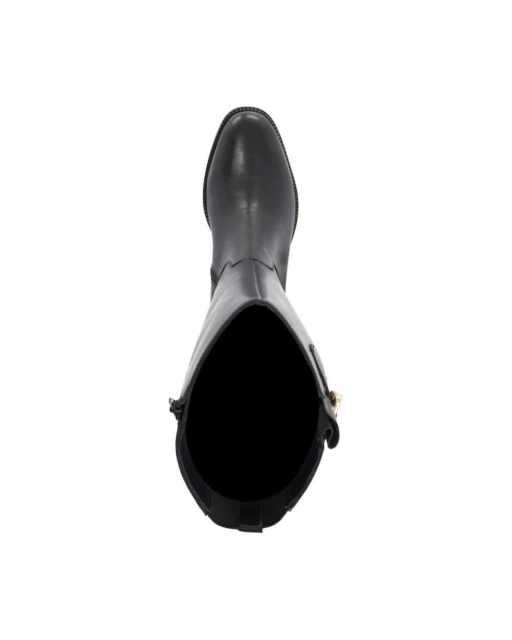 Dune Black Wide Fit 'Tali' Leather Knee High Boots