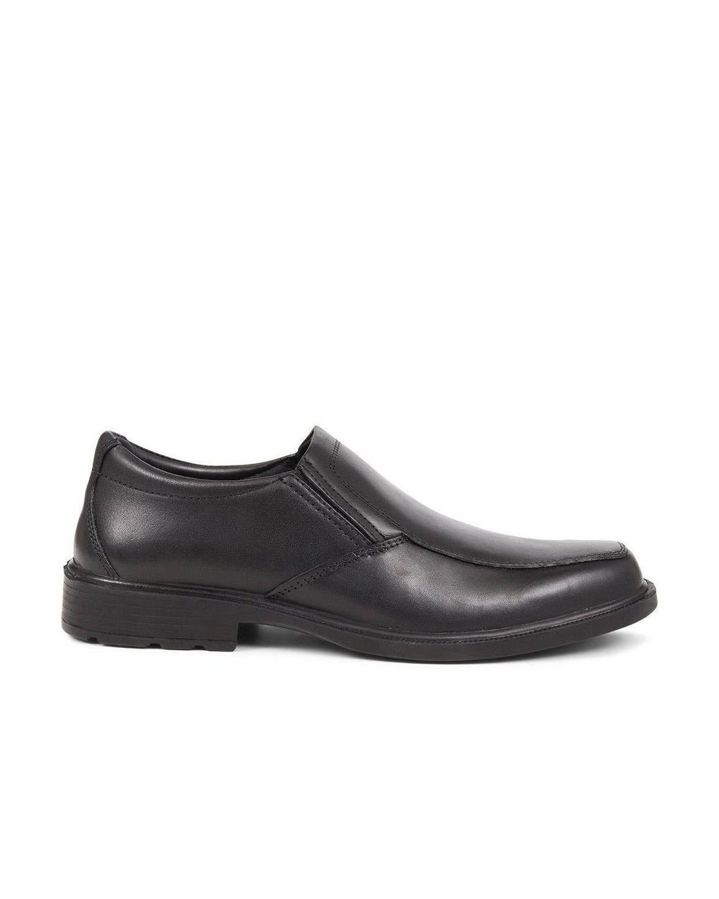 Pavers Brown Smart Leather Slip-On Shoes for men
