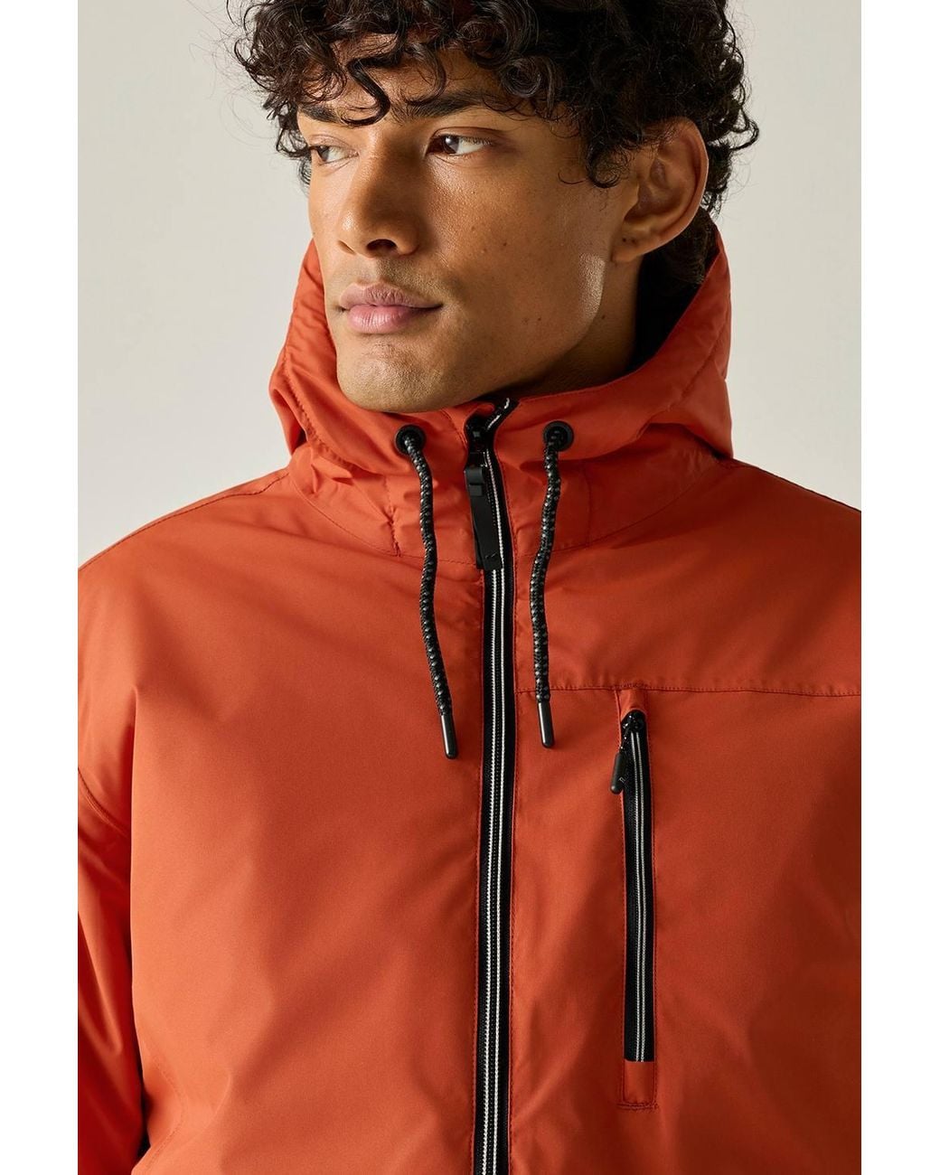 Regatta Red Waterproof Hooded Winter Shorebay Insulated Jacket for men