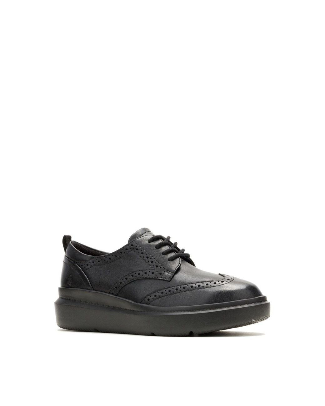 Hush Puppies Black Joy Wingtip Lace Up