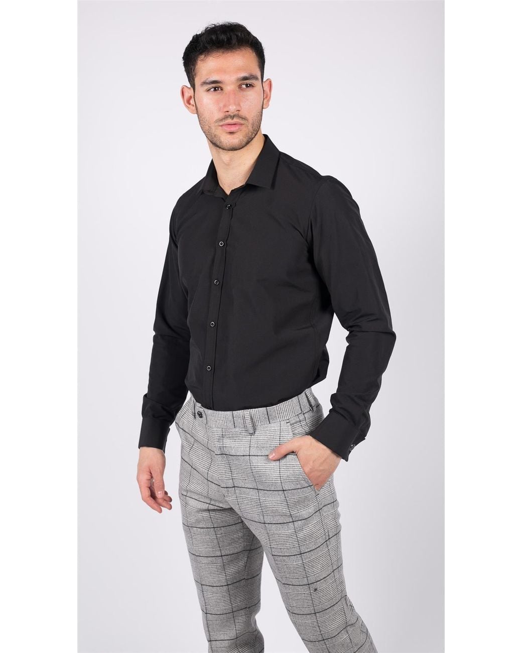 TruClothing Blue Classic Collar Button Shirt for men