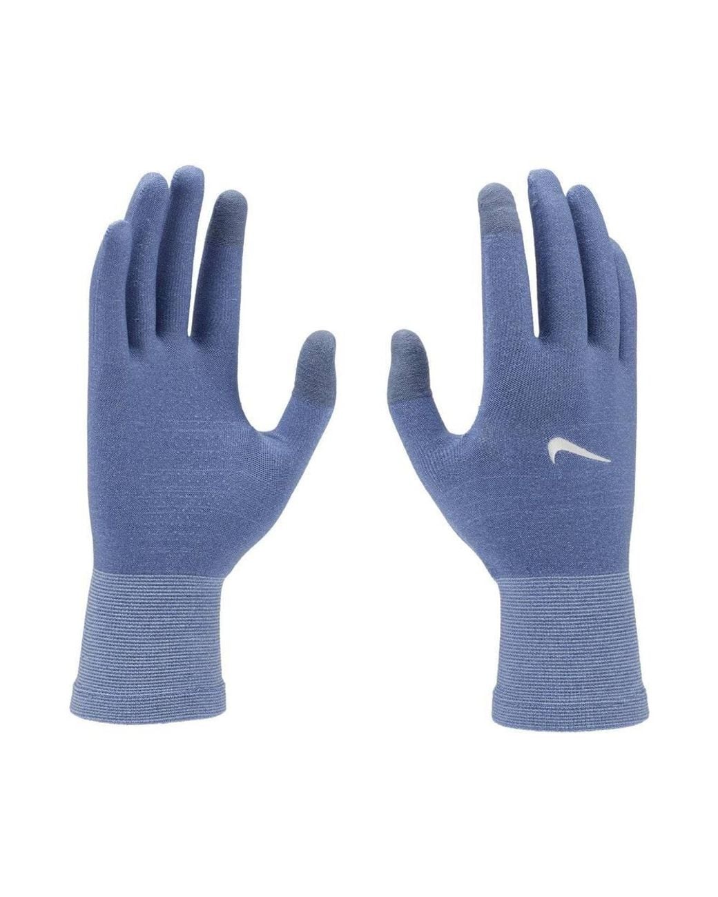 Nike Blue Lightweight Knitted Running Gloves for men