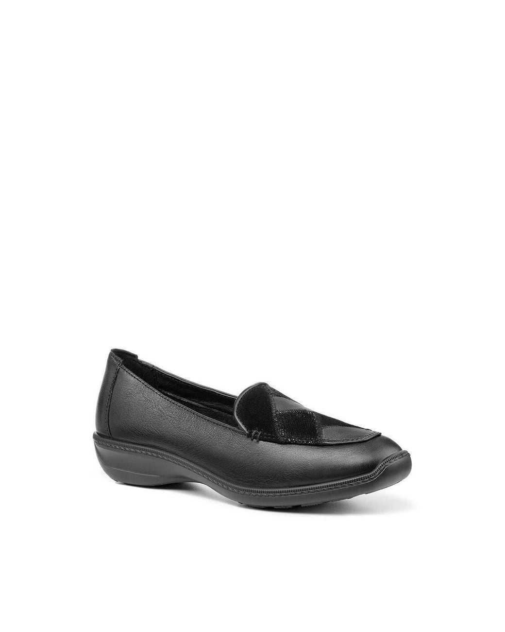 Hotter Black Wide Fit 'Faith Ii' Loafers