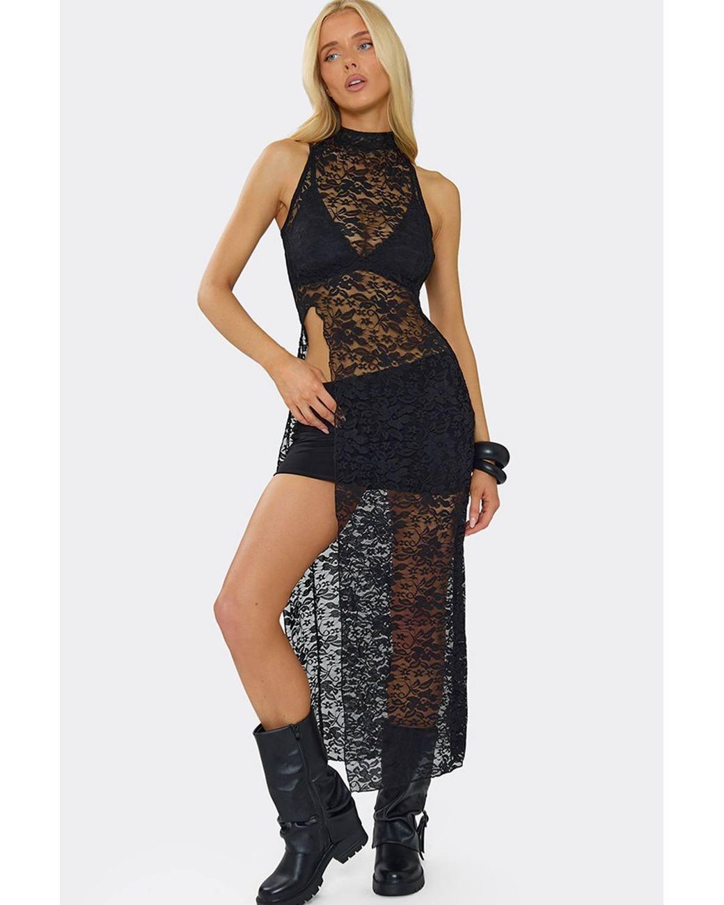 EGO Black Low Rise Mini Skirt