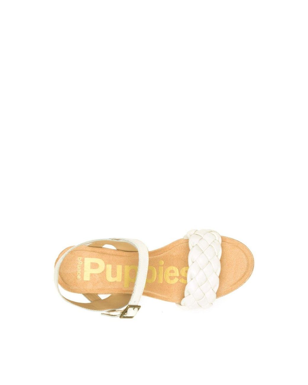 Hush Puppies White Poppy Quarter Strap Sandal