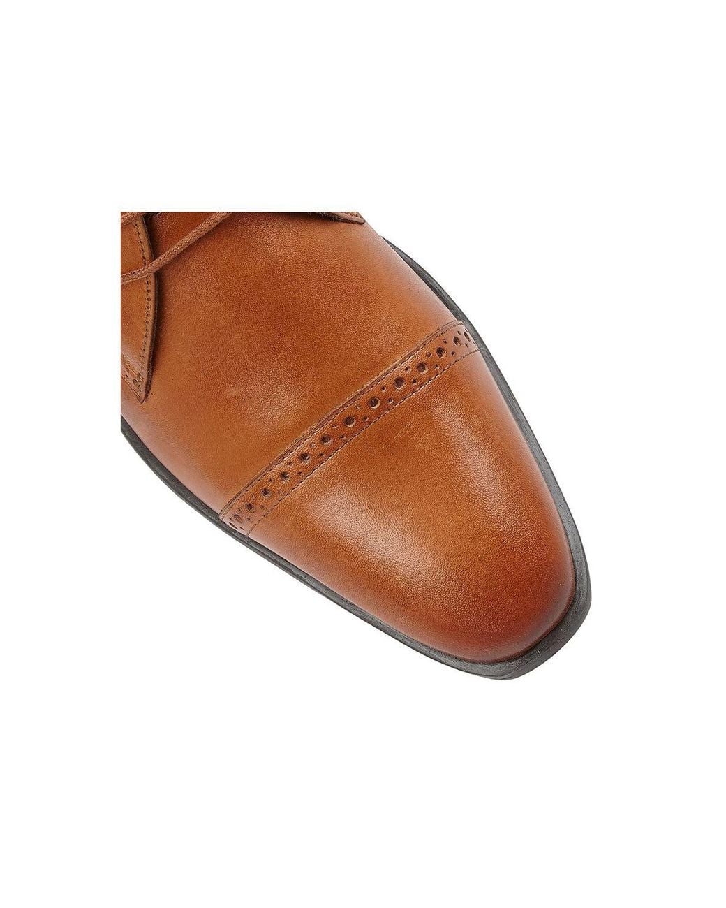 Lotus Brown 'Norris' Leather Lace-Up Boots for men