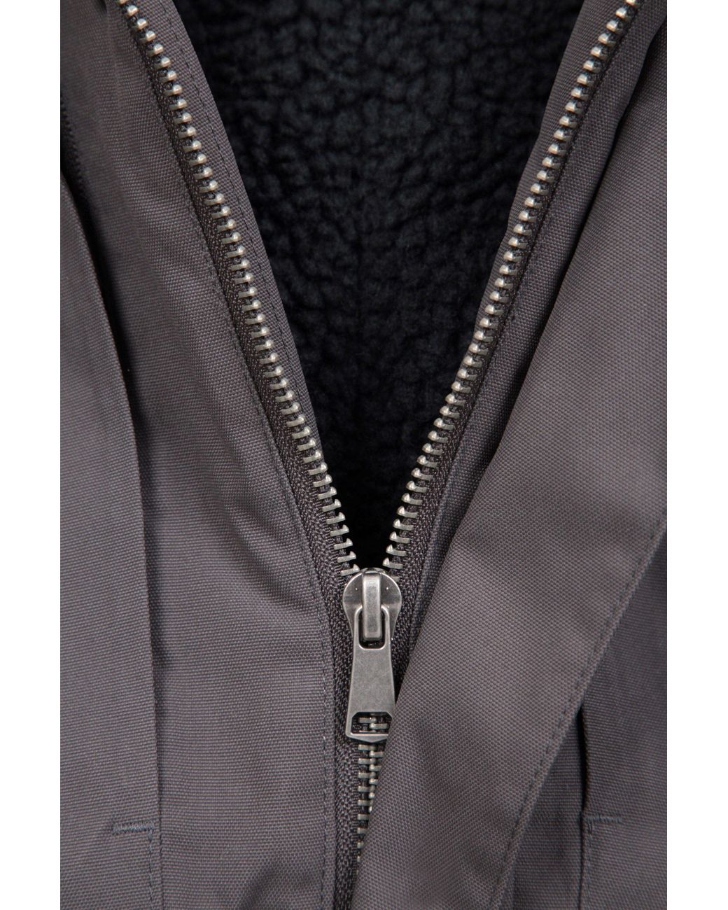 Mountain Warehouse Gray 'Coastline' Breathable Fleece Lined Waterproof Hooded Borg Jacket for men