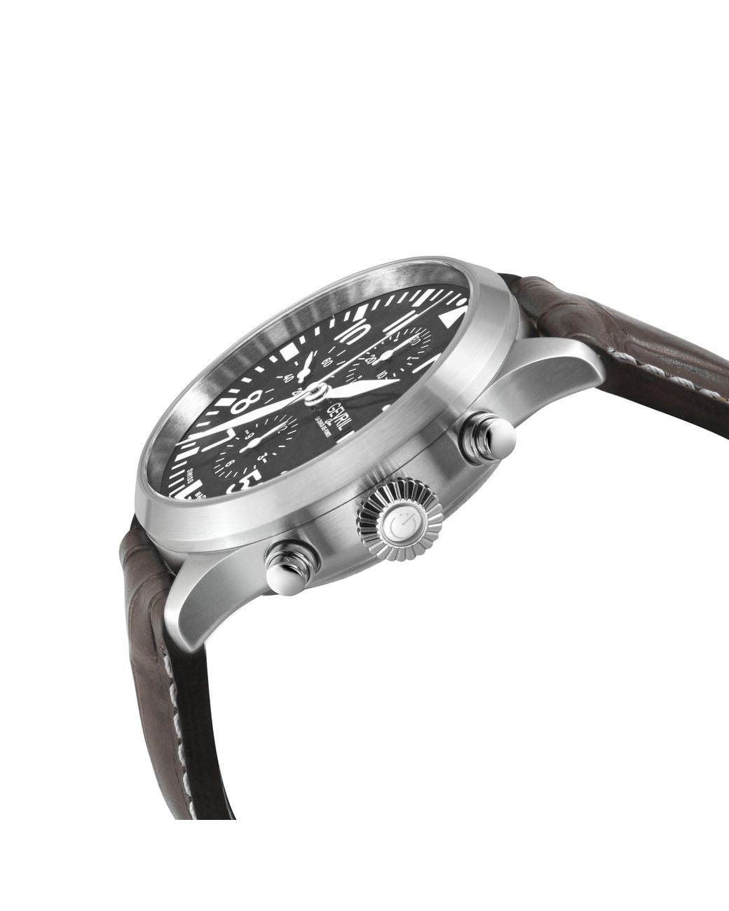 Gevril Gray Vaughn, Swiss Automatic Watch, Dial, Italian Leather, & Sapphire Crystal for men