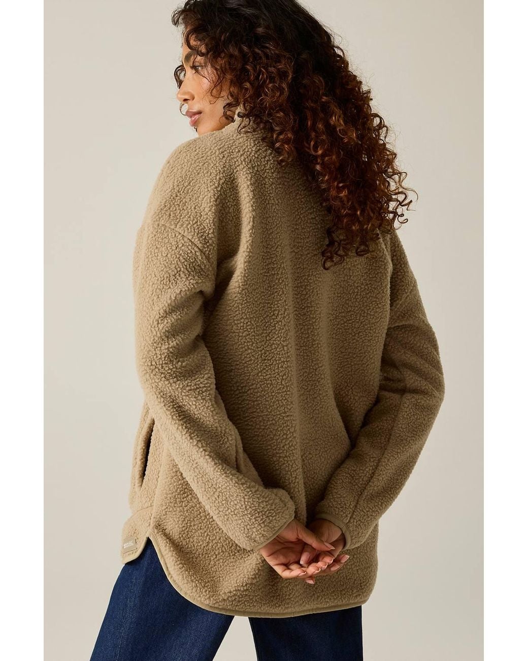 Regatta Brown Frankie Borg Longline Relaxed Fleece