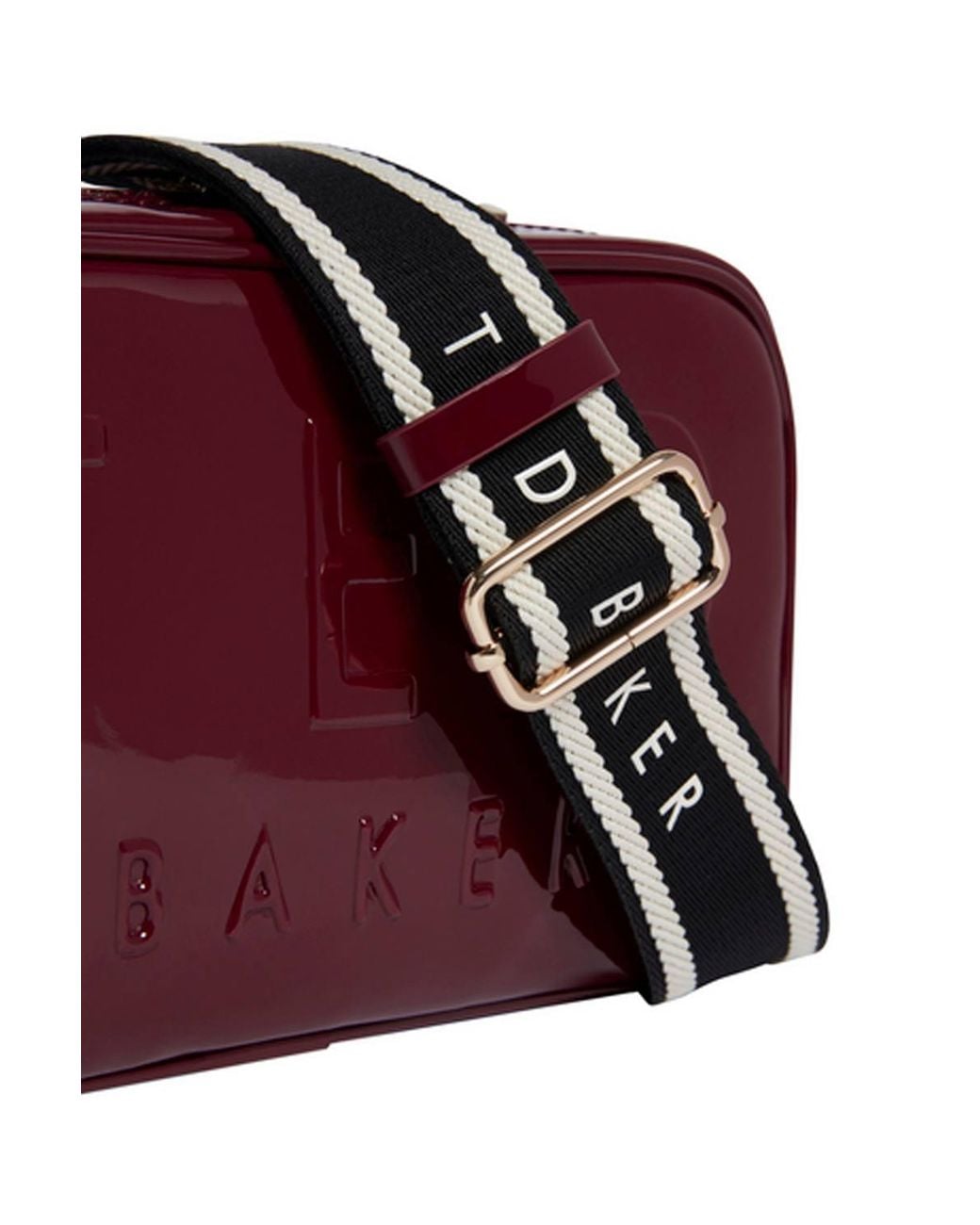 Ted Baker Red Loueey Webbing Detail Camera Bag Oxblood