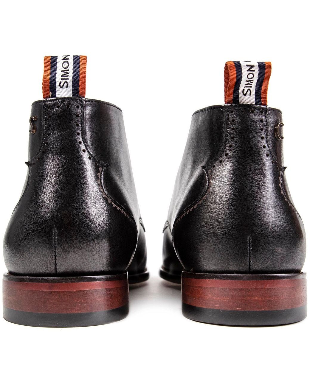 Simon Carter Black Collie Chukka Boots for men