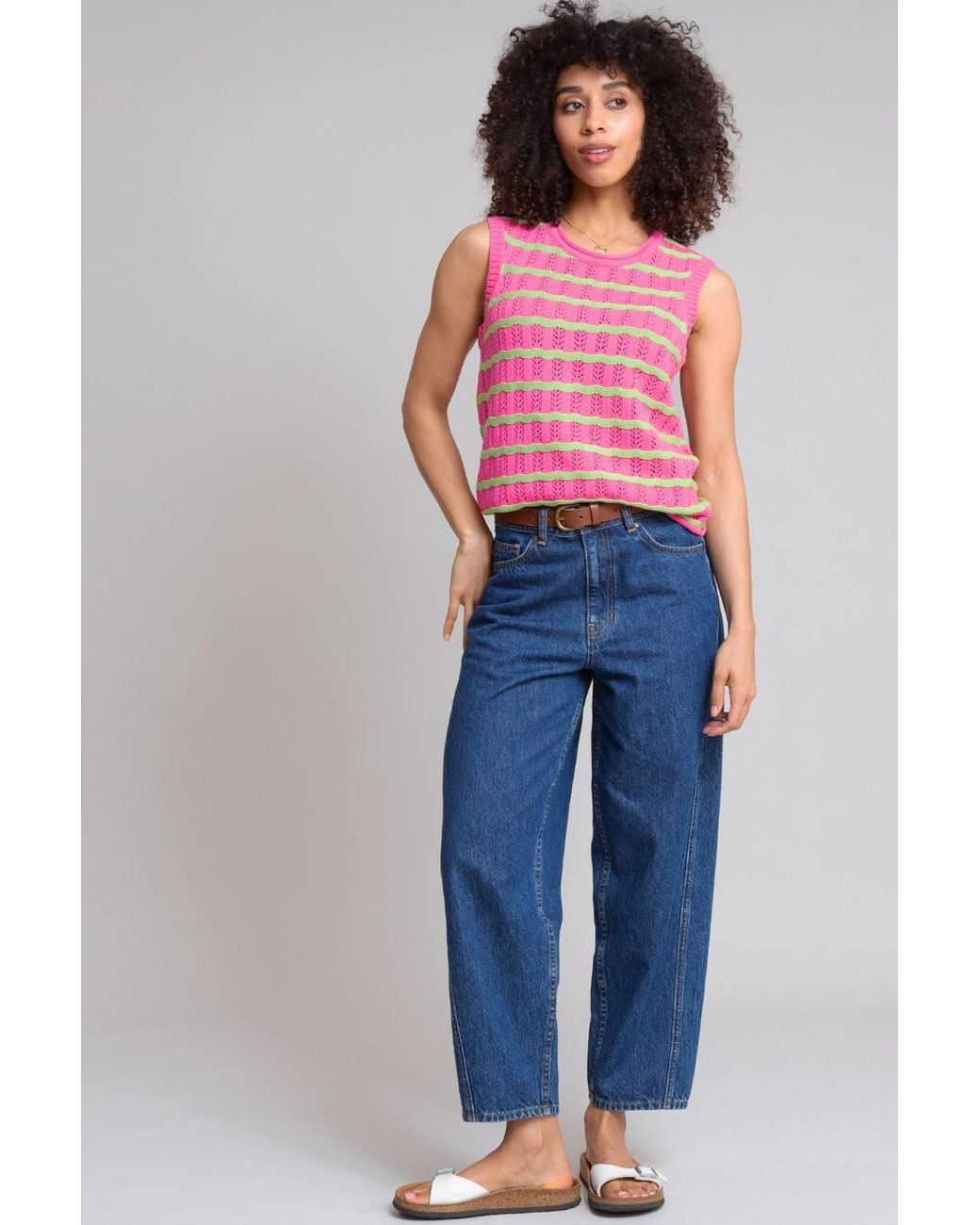 Kite Pink Tolpuddle Knit Tank Top Azalea