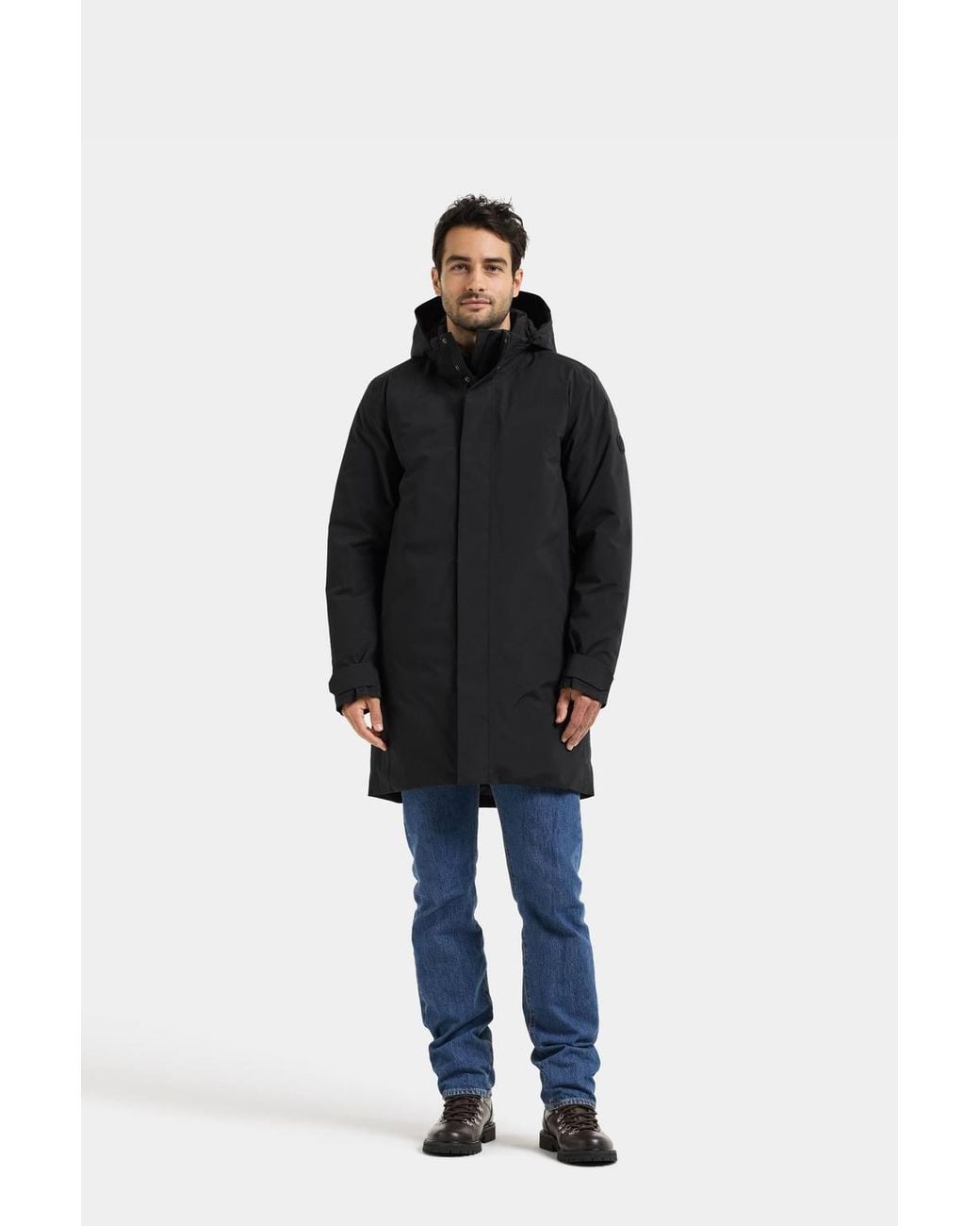 Didriksons Black Hektor Waterproof Breathable Padded Winter Parka for men