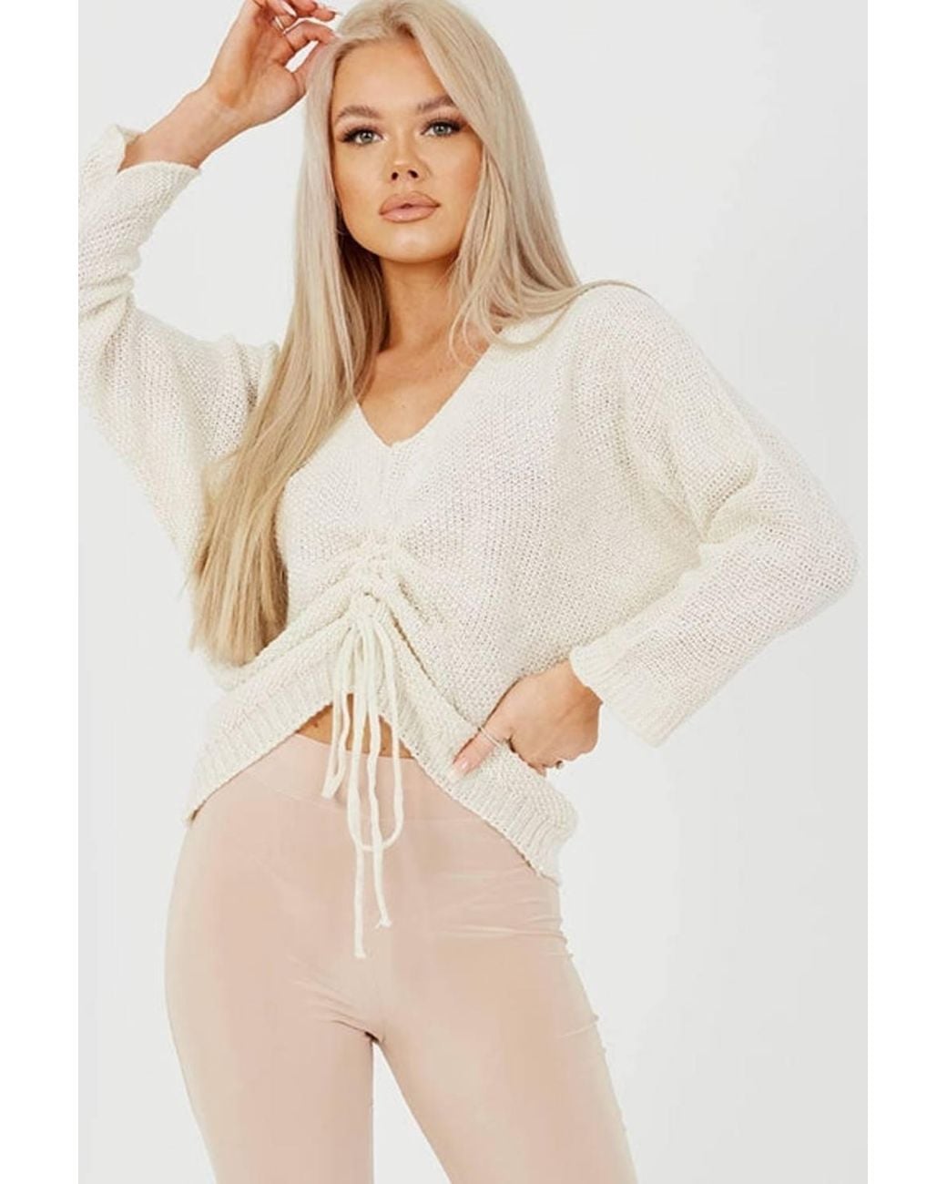 Stylewise Natural Scrunch Back Detail