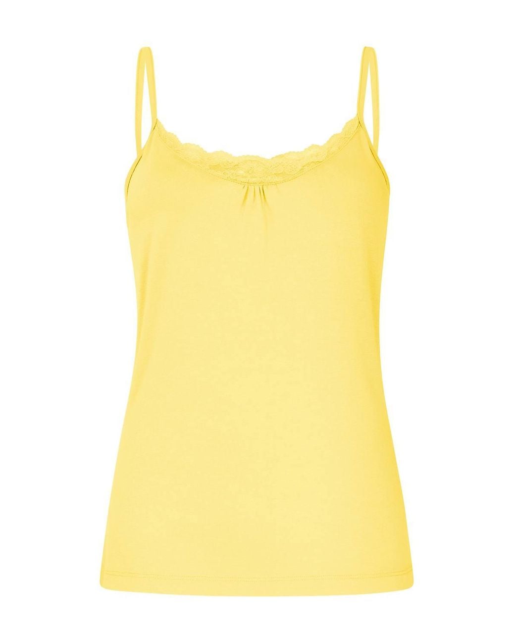 Joe Browns Yellow Lace Trim Jersey Cami With Adjustable Straps