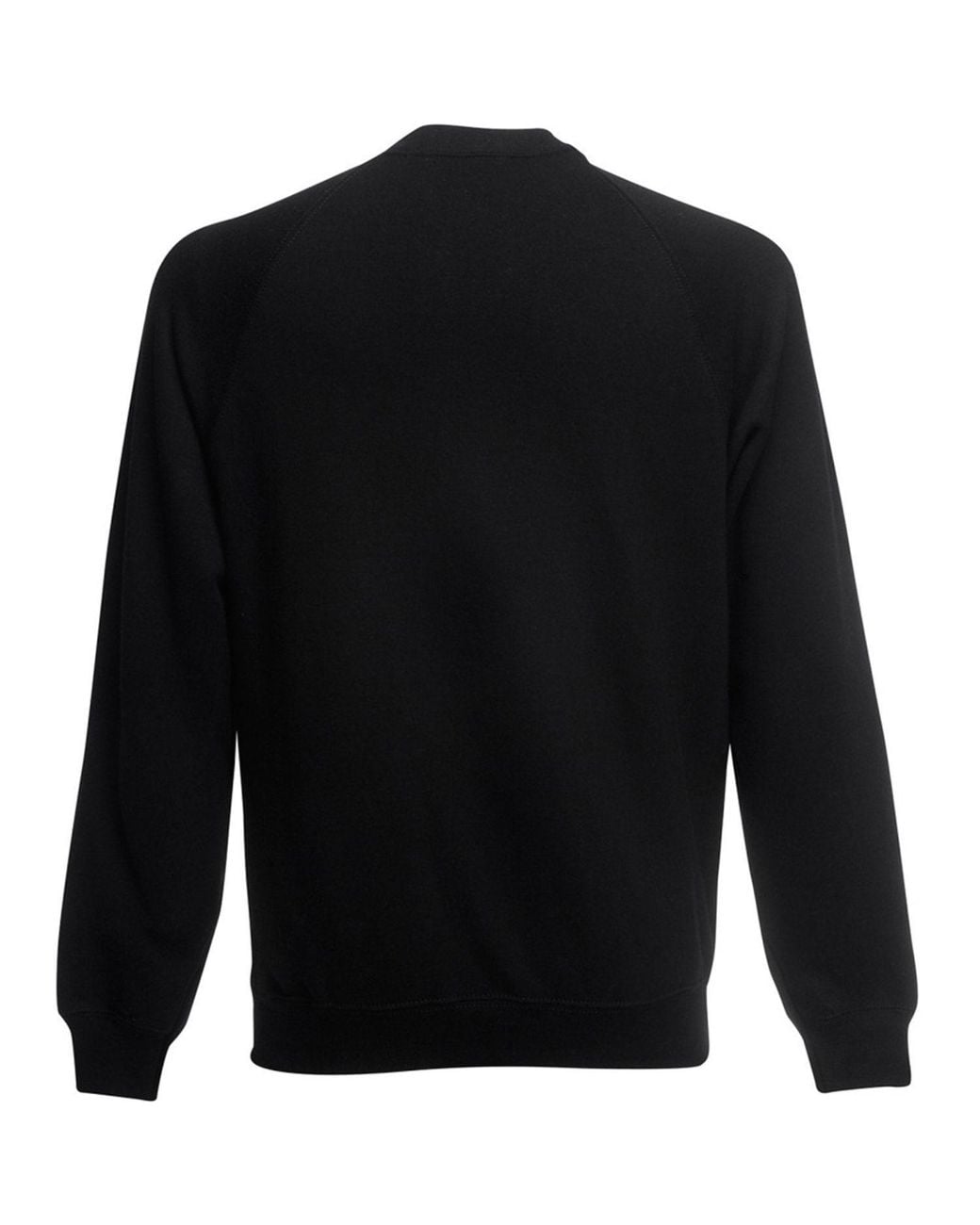 Fruit Of The Loom Black Raglan Sleeve Belcoro Sweatshirt for men