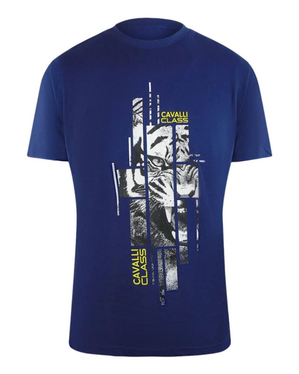 Roberto Cavalli Blue Short Sleeve T-Shirt for men