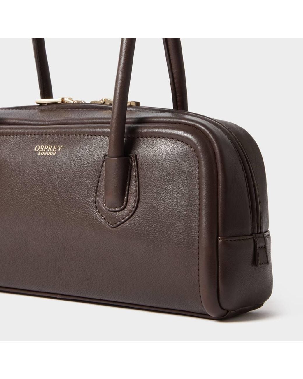 Osprey Green The Angel East West Leather Shoulder Bag